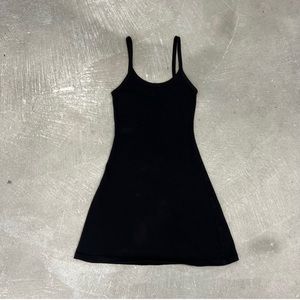 Los Angeles Apparel Hvy Rib Spaghetti Mini Dress